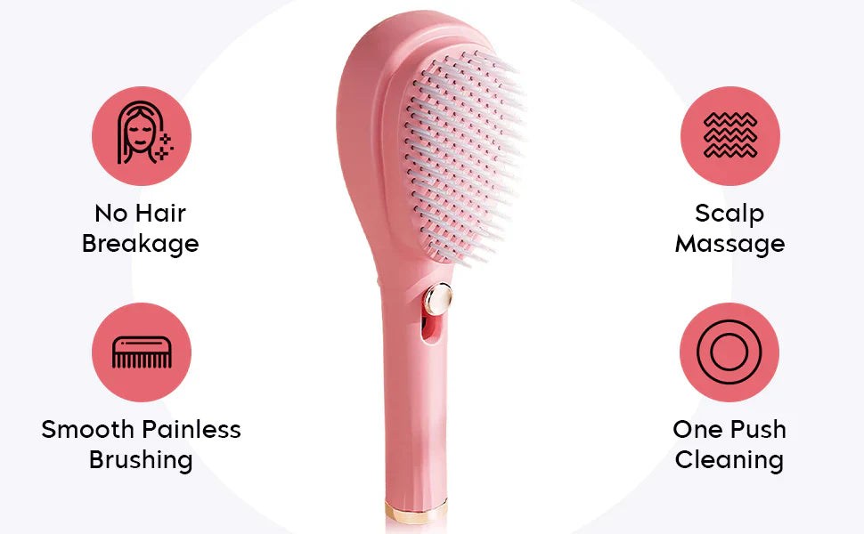 Self Cleaning Hair Brush