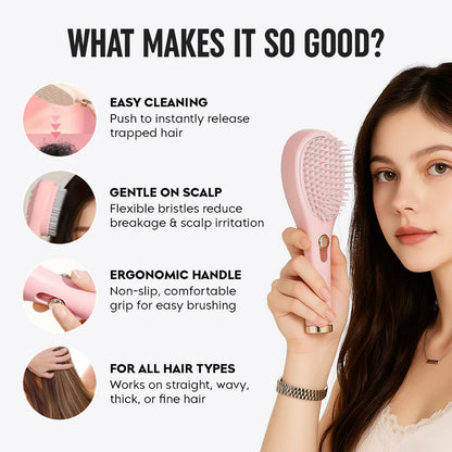 Self Cleaning Hair Brush
